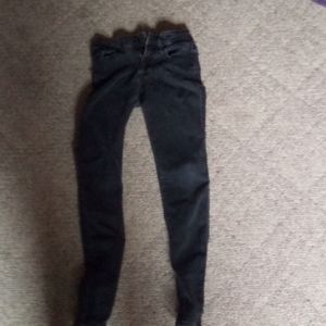 Black Mid Rise Skinny Jeans